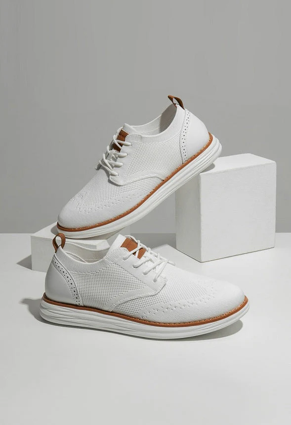 Men's Knitted Wingtip Oxford - Image 9