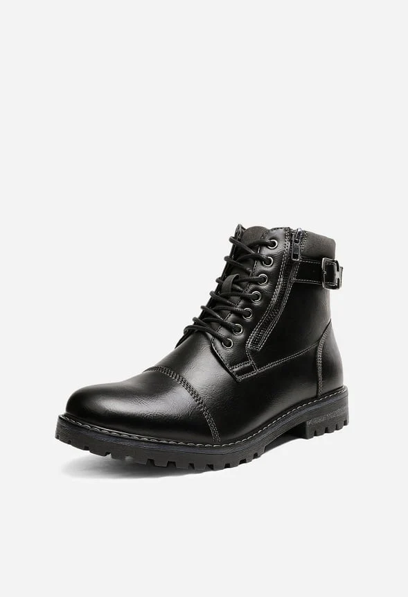 Men's Motorcycle-Styled Oxford Boot - Image 2