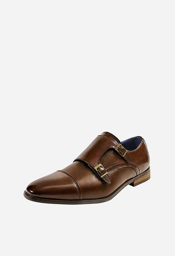 Men's Sleek Modern Monk Strap Oxford - Image 2