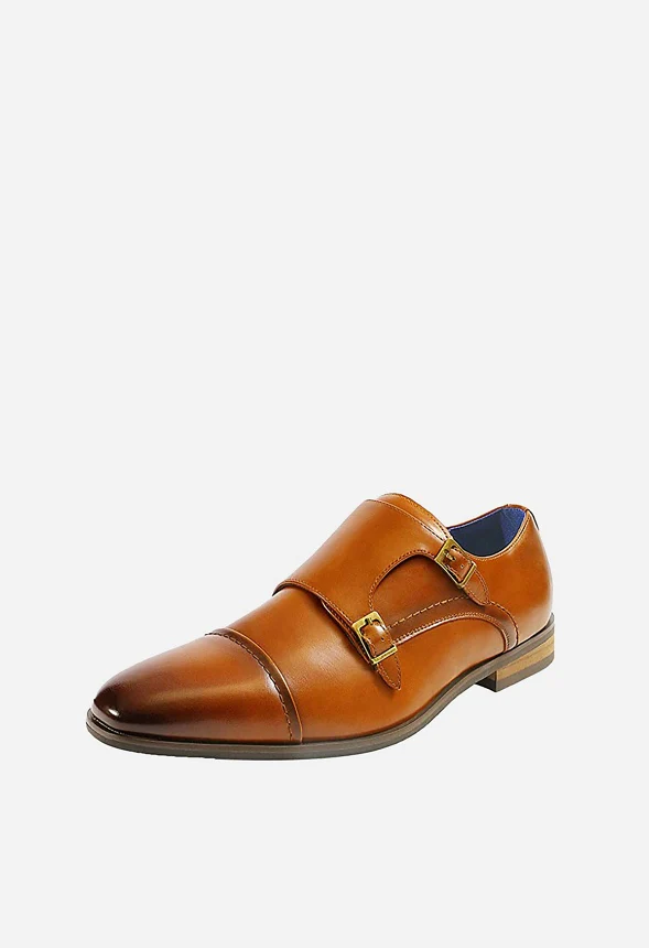Men's Sleek Modern Monk Strap Oxford - Image 2