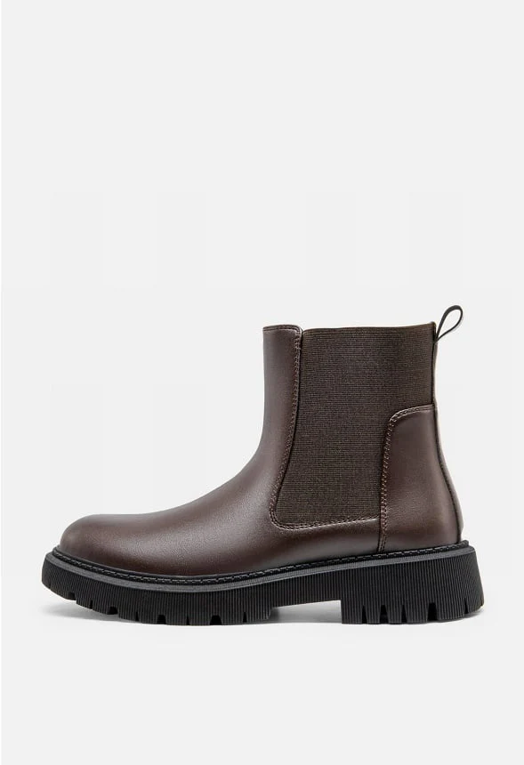 Men's Slip-On Chelsea Boots with Chunky Sole - Image 3