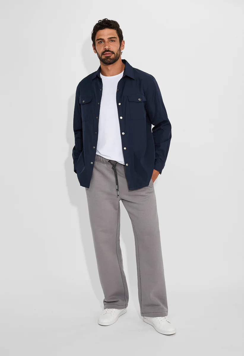 Men’s Straight Warm Fleece Casual Sweatpants - Image 2