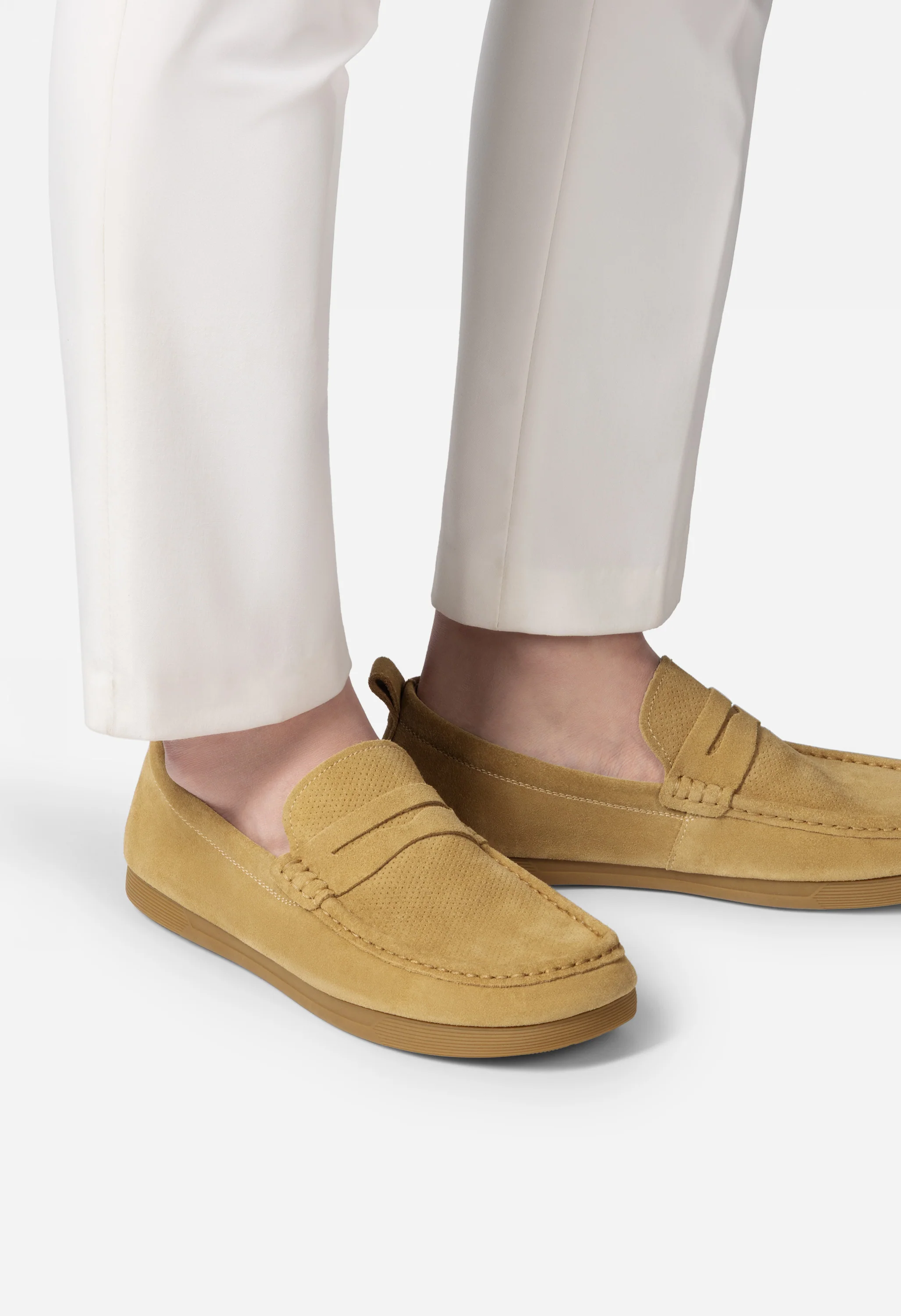 Men's Suede Foldable Slip-On Loafers - Image 2