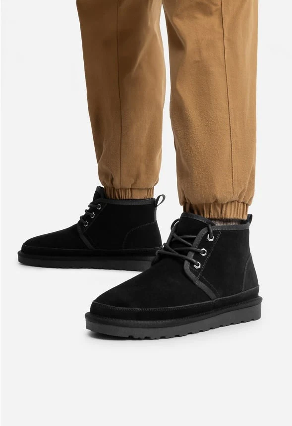 Men's Suede Fur Snow Boots - Image 2