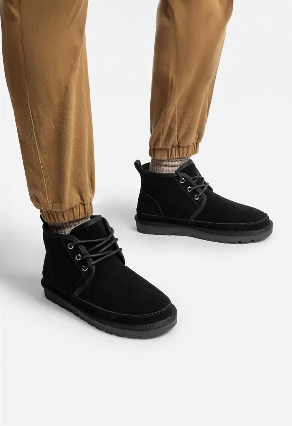 Men's Suede Fur Snow Boots - Image 6