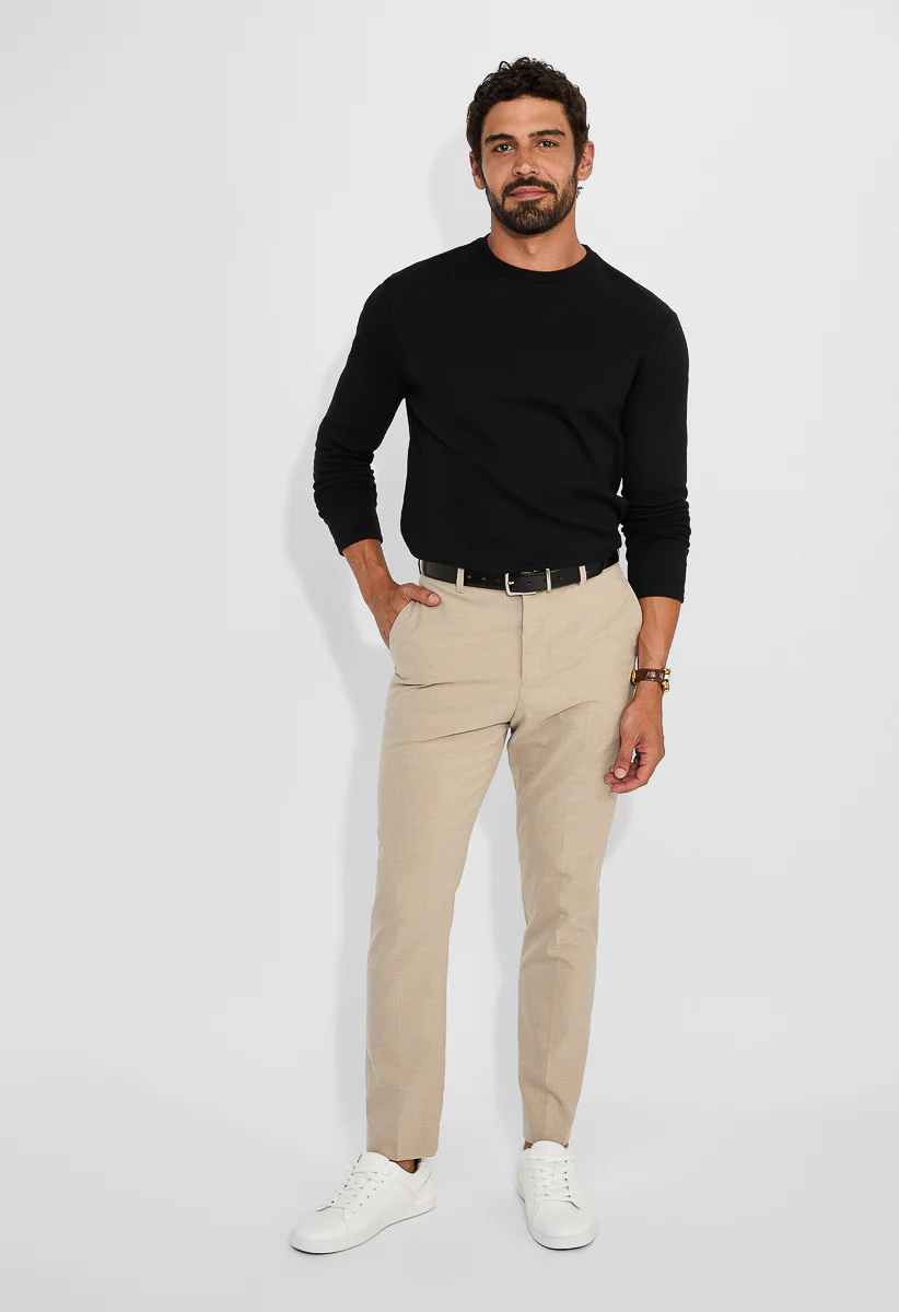 Men‘s Waffle Crew Neck T Shirt - Image 5