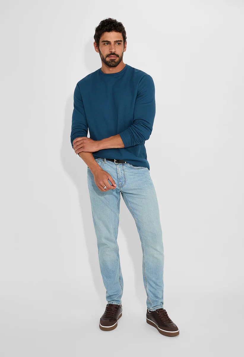 Men‘s Waffle Crew Neck T Shirt - Image 2