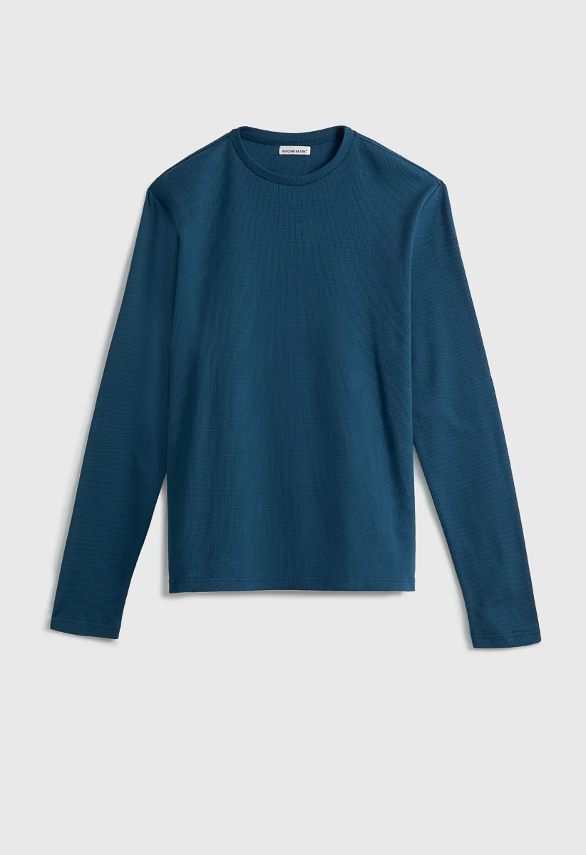 Men‘s Waffle Crew Neck T Shirt - Image 5