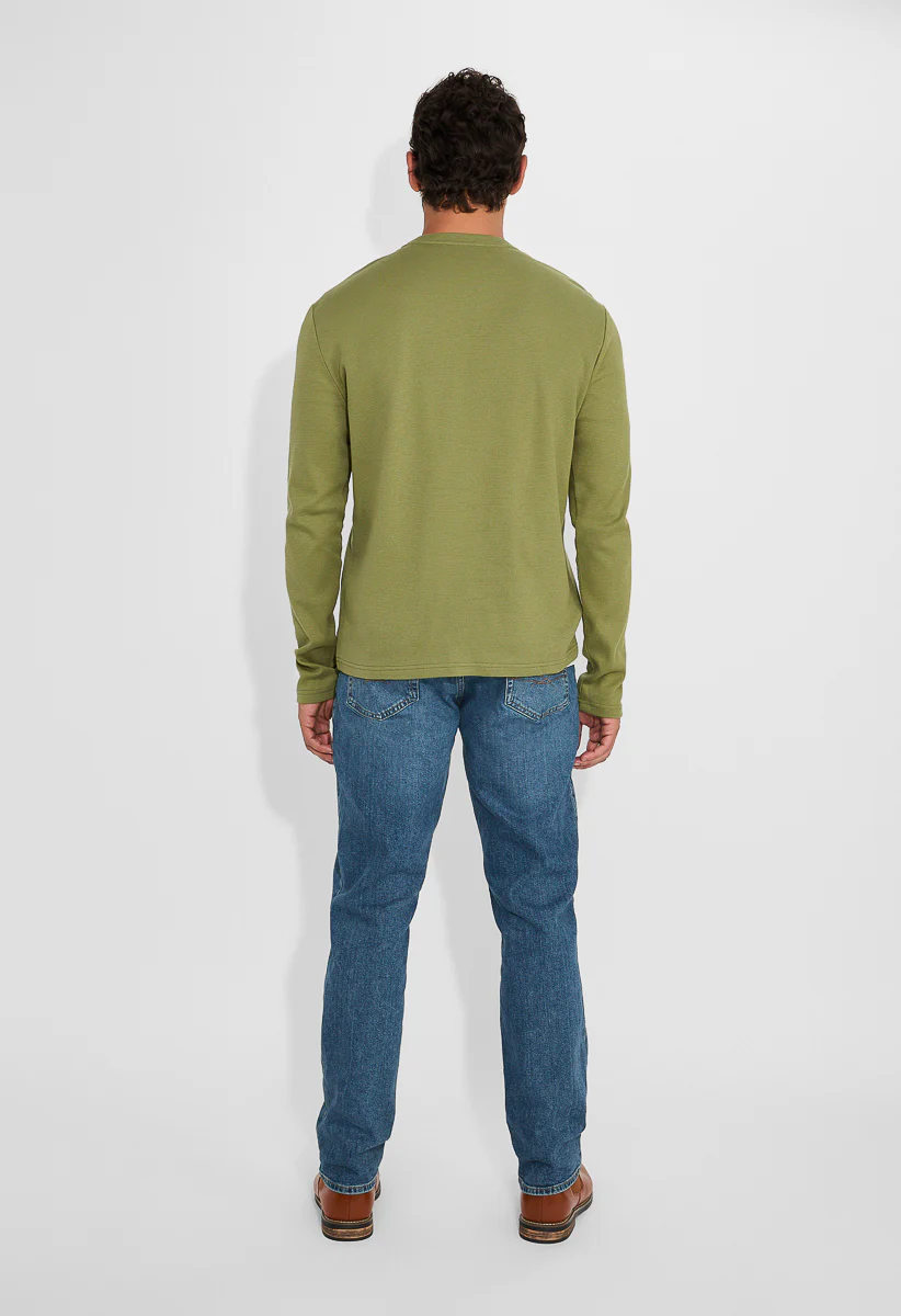Men‘s Waffle Crew Neck T Shirt - Image 5