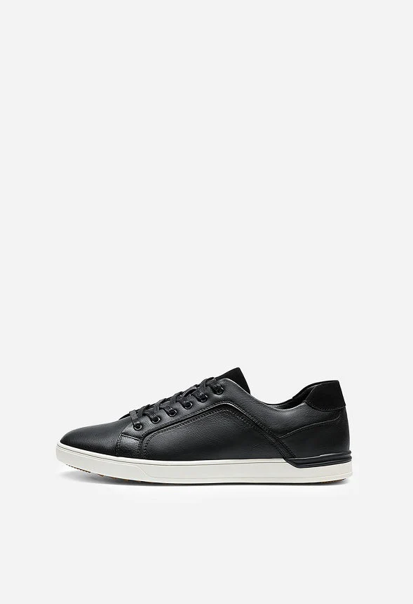 Men's Wide Classic Faux Leather Sneakers - Image 3