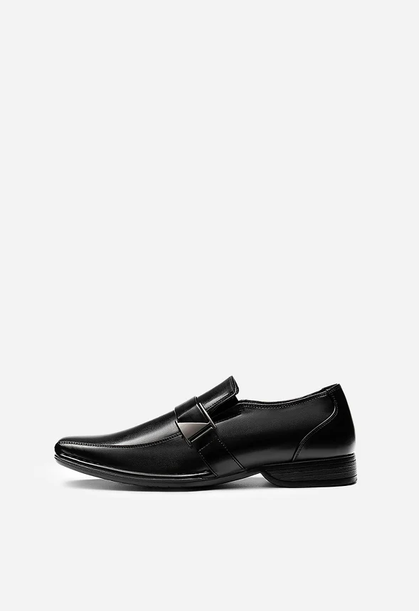 Men's Wide Monk Strap Dress Loafer Shoes - Image 2