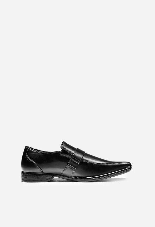 Men's Wide Monk Strap Dress Loafer Shoes - Image 3