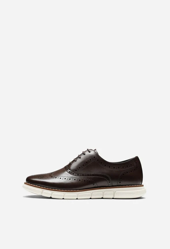 Men's Wide PU Leather Dress Sneakers - Image 2