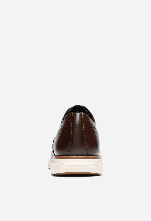 Men's Wide PU Leather Dress Sneakers - Image 5