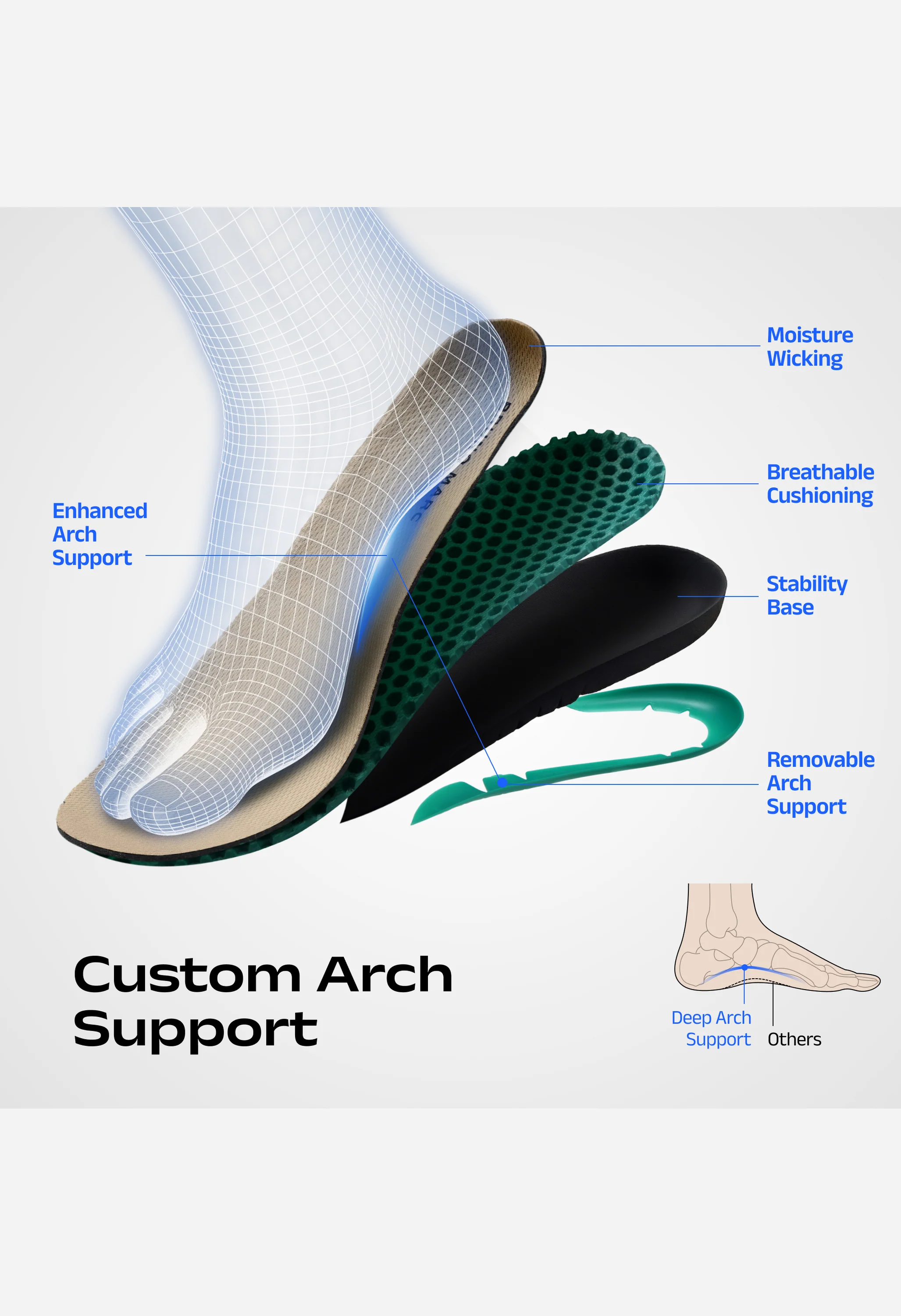 Men's Wide Toe Box Arch Support Loafers - Image 3