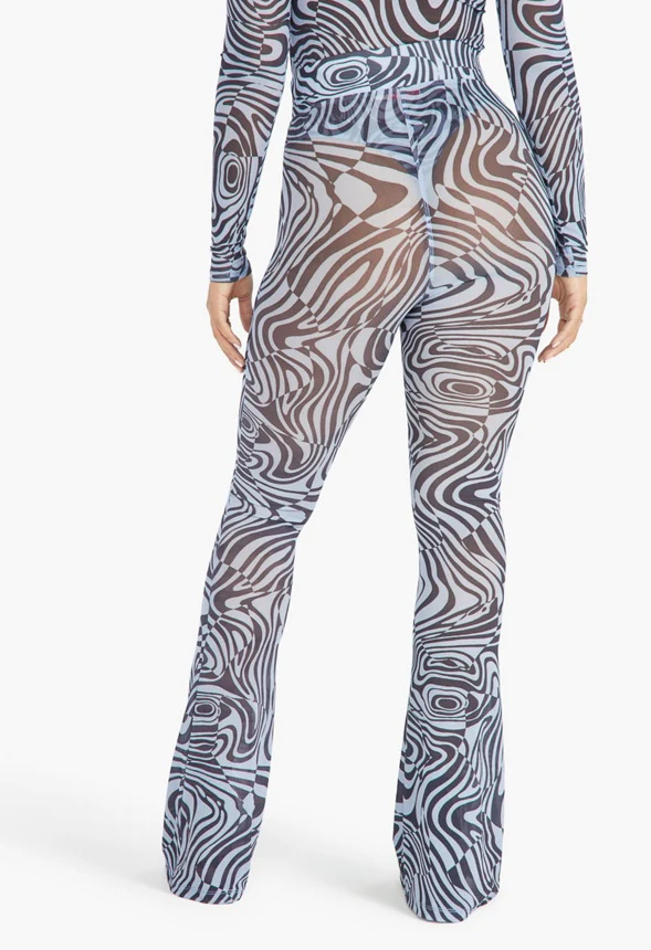 Mesh Flare Leggings - Image 2