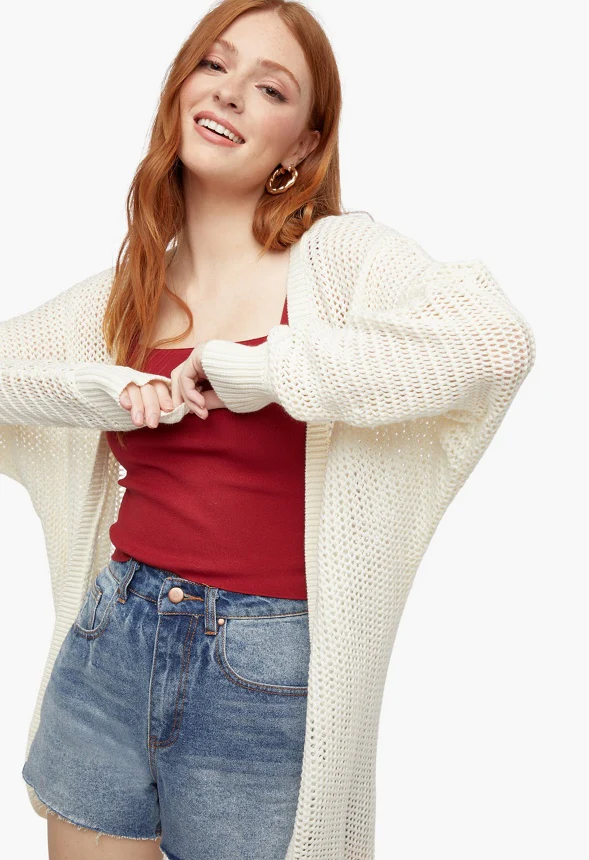Mesh Stitch Cardigan - Image 4