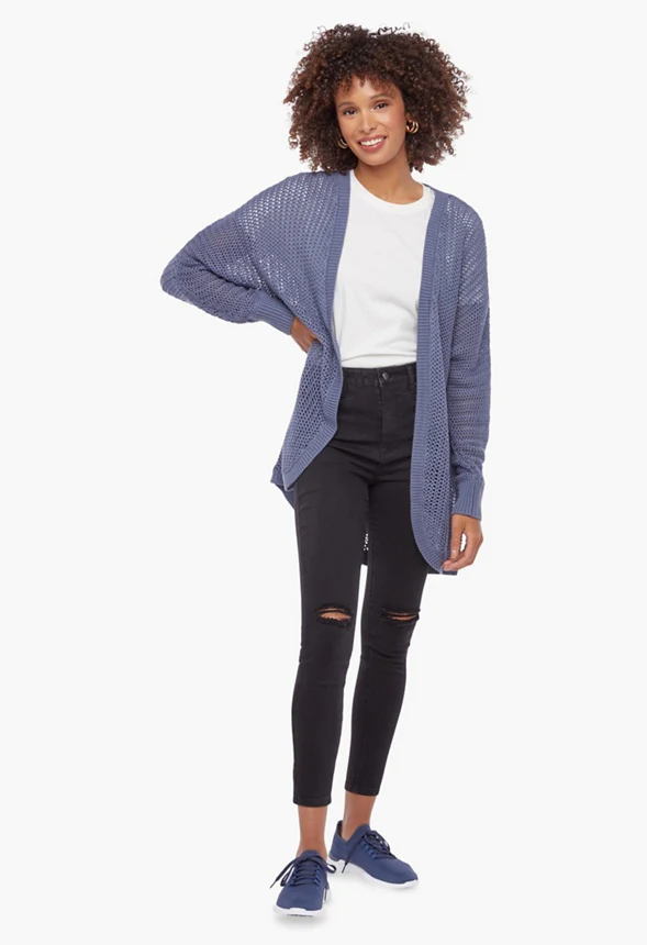 Mesh Stitch Cardigan - Image 2