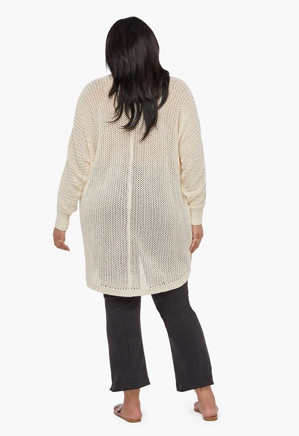 Mesh Stitch Cardigan - Image 2