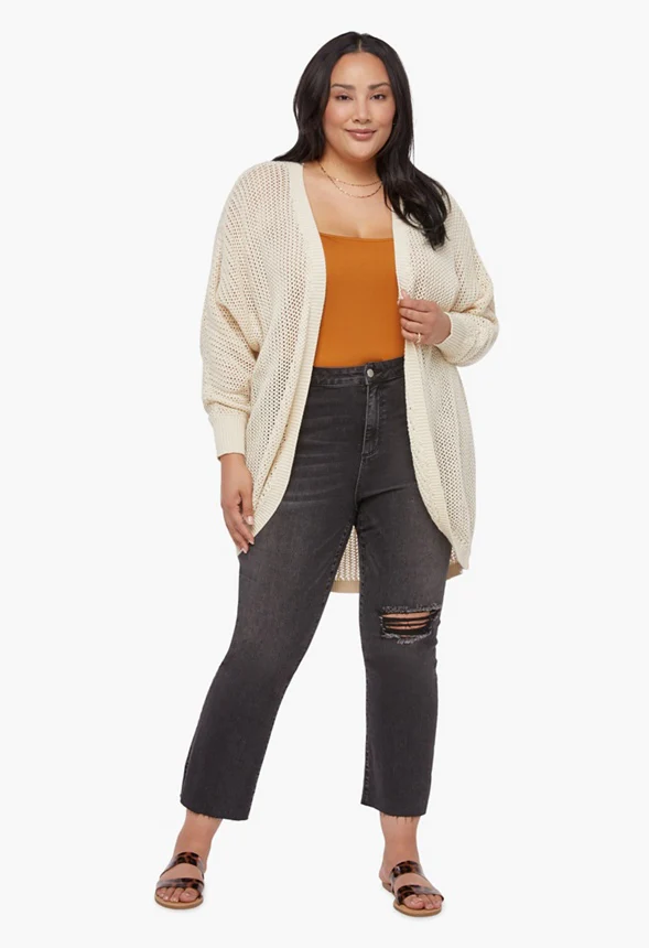 Mesh Stitch Cardigan - Image 3