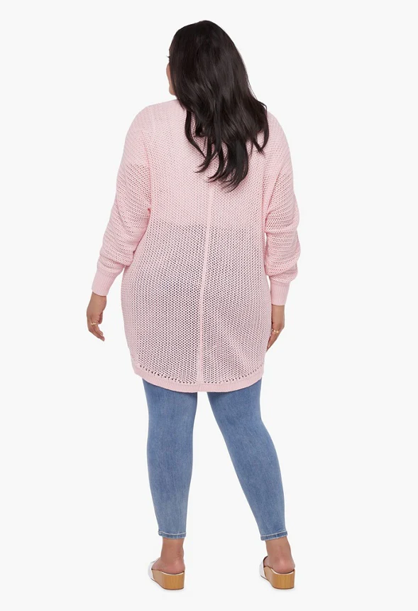 Mesh Stitch Cardigan - Image 2
