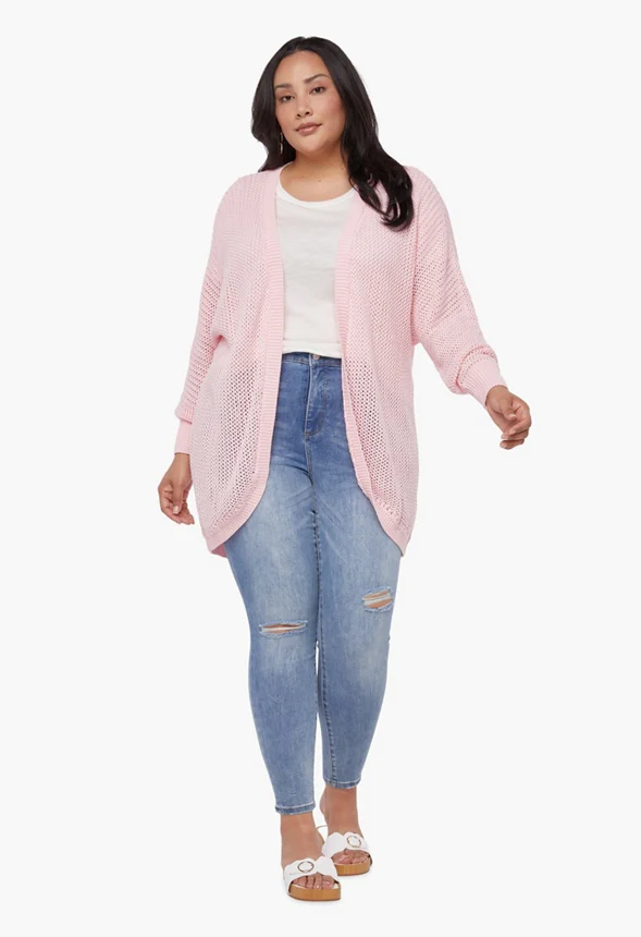 Mesh Stitch Cardigan - Image 3