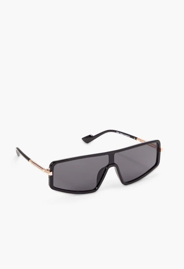 Metal Rim Thin Sunglasses - Image 2