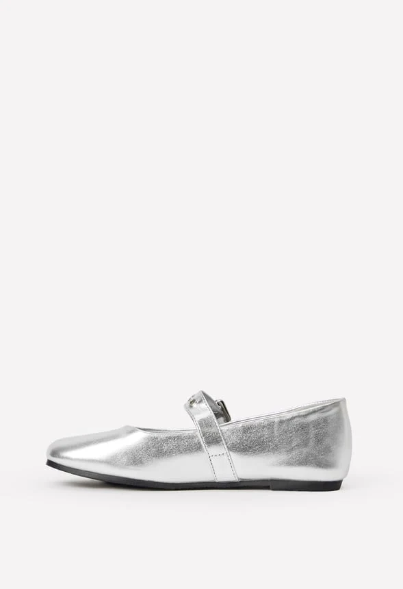 Metallic Buckle Flat - Image 4