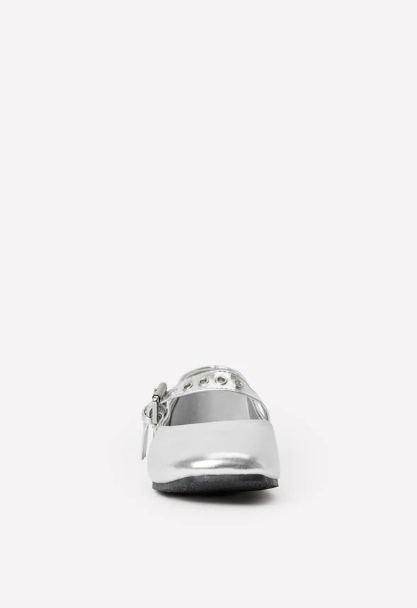Metallic Buckle Flat - Image 5