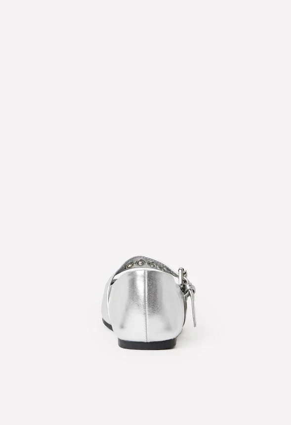 Metallic Buckle Flat - Image 6