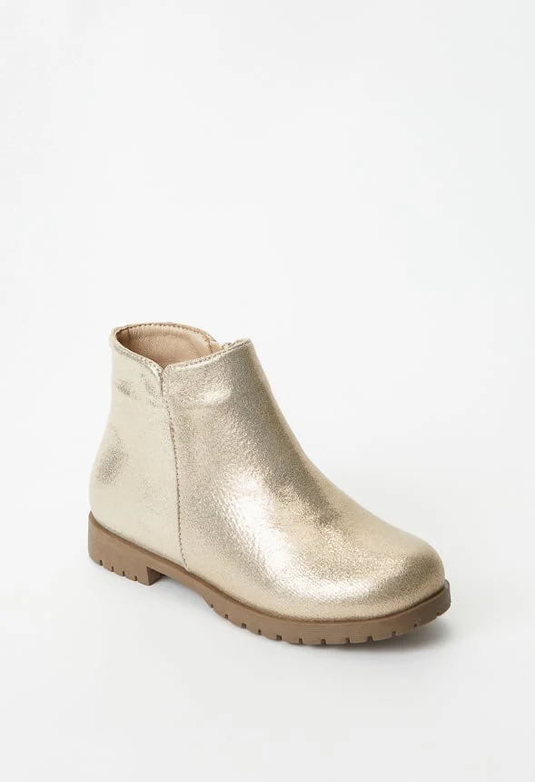 Metallic Tulip Side Bootie - Image 3