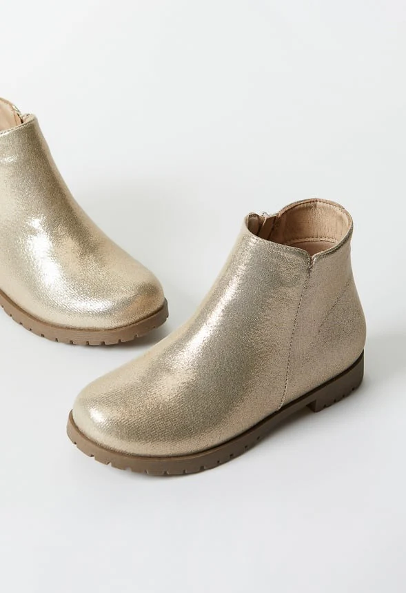 Metallic Tulip Side Bootie - Image 4