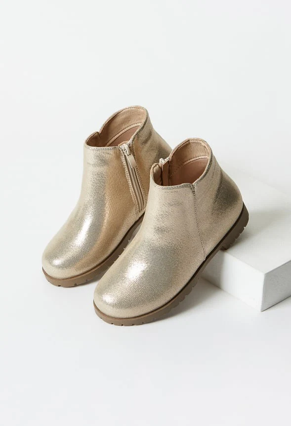 Metallic Tulip Side Bootie - Image 5