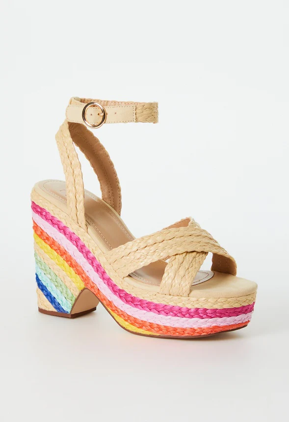 Mia Notched Wedge Sandal - Image 3