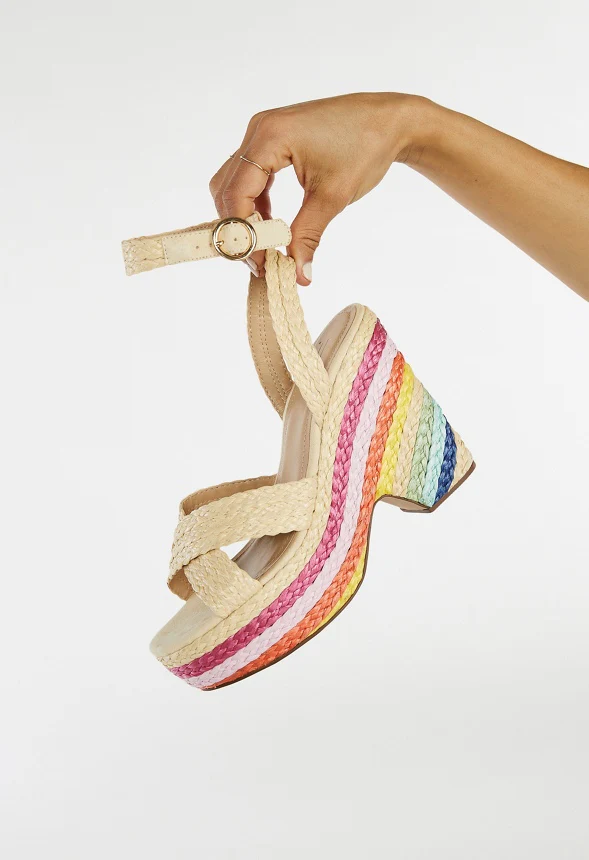Mia Notched Wedge Sandal - Image 8