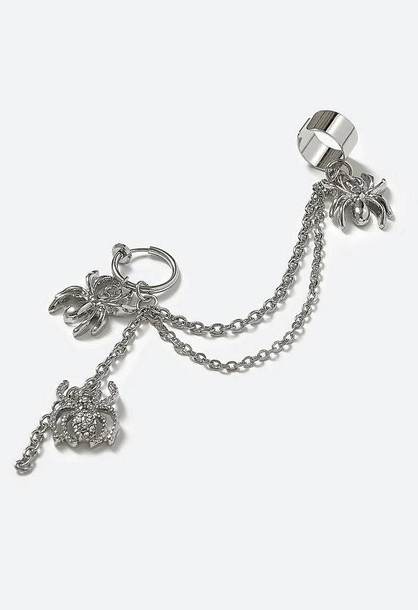 Miah Halloween Charms Linked Earclimber - Image 3