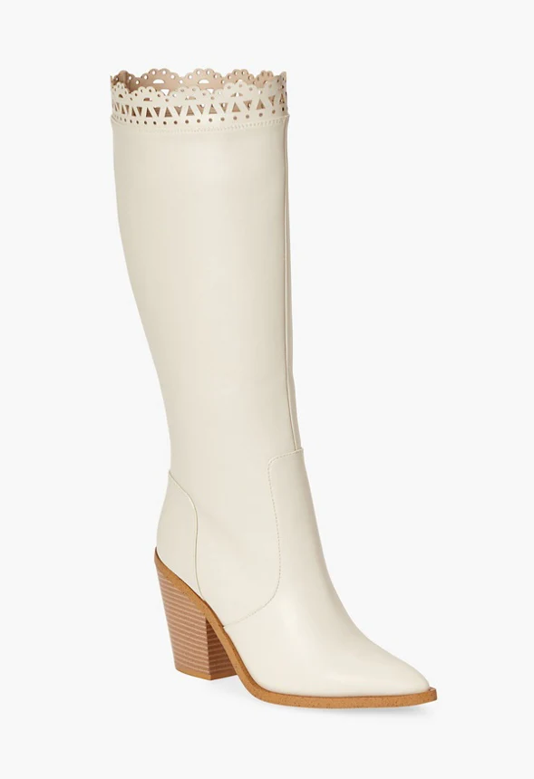 Michele Eyelet Heeled Boot - Image 2
