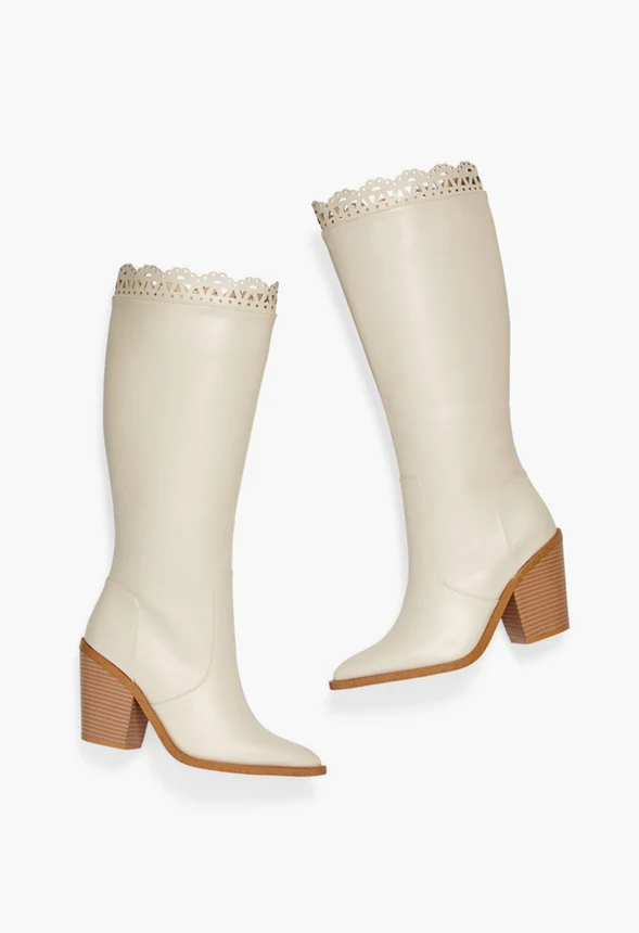 Michele Eyelet Heeled Boot - Image 6