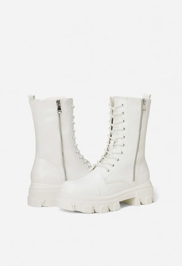 Mid Calf Combat Boot - Image 2