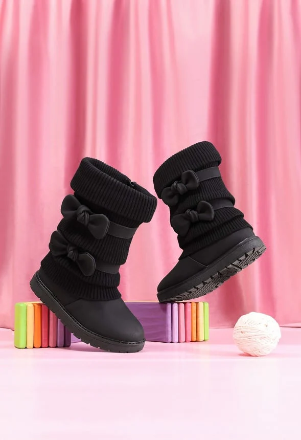 Mid Calf Faux Fur Lined Snow Boot - Image 4