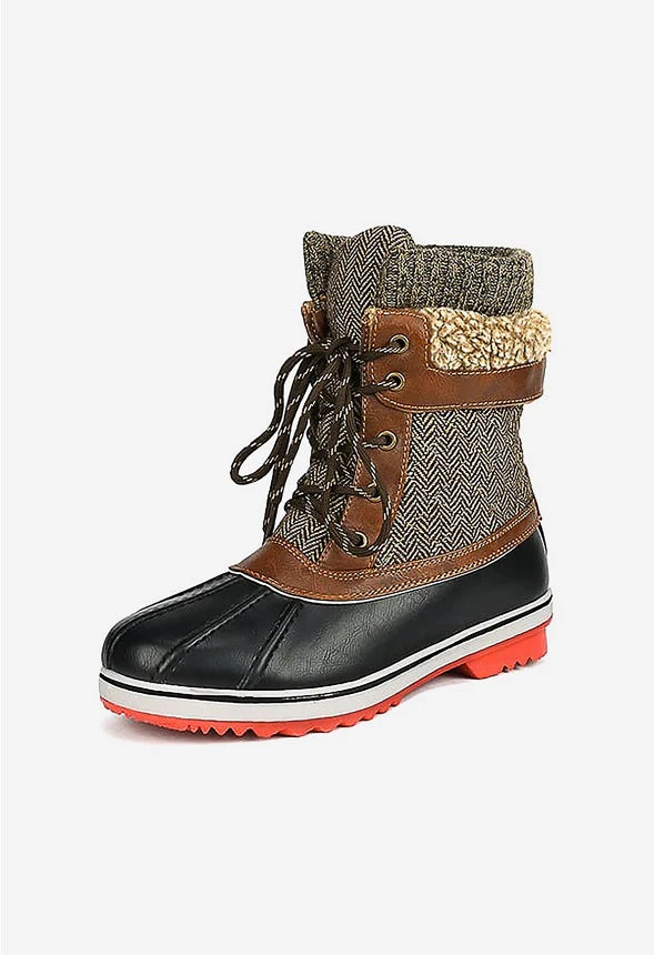 Mid Calf Lace Up Snow Boot - Image 6