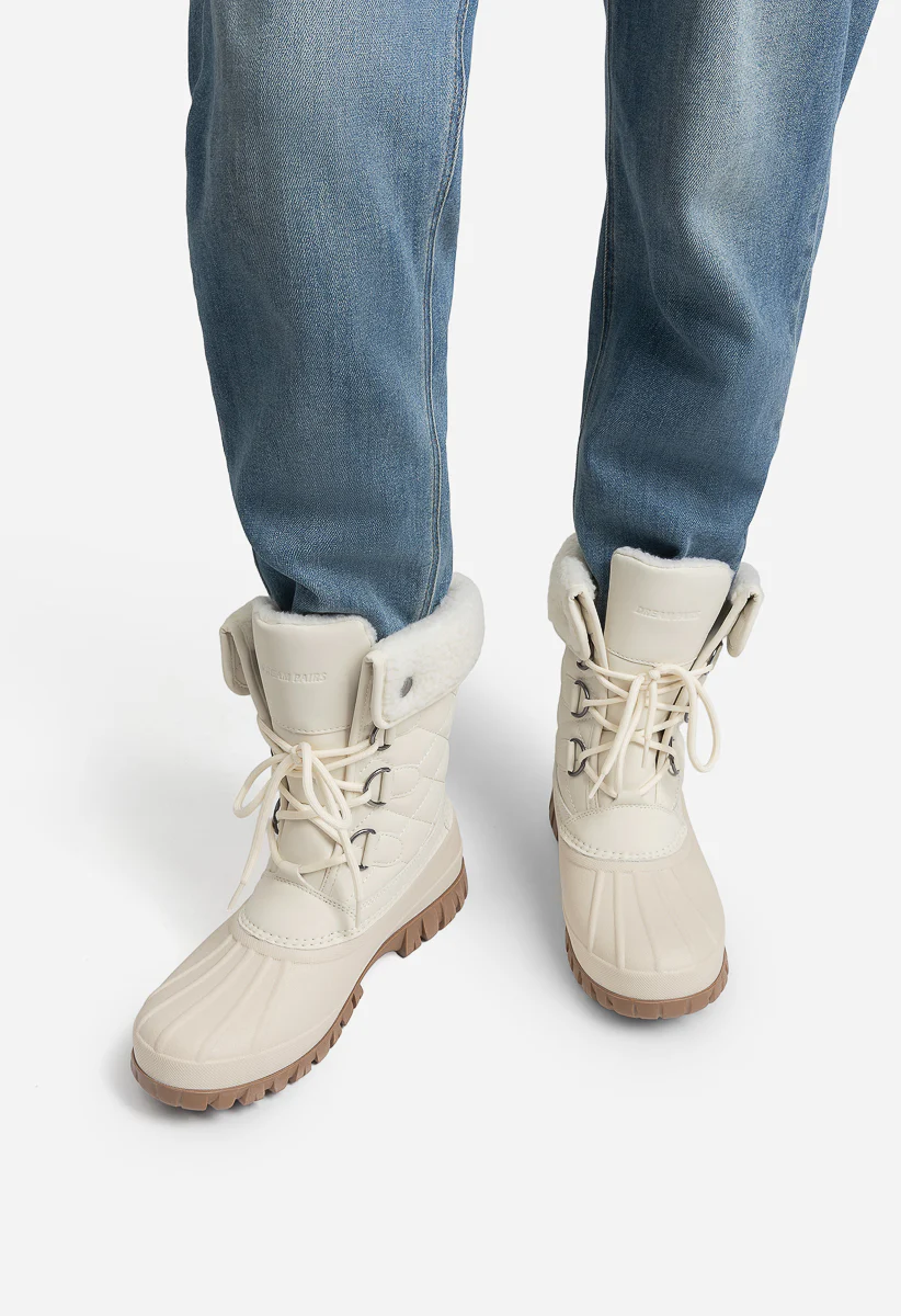 Mid Calf Waterproof Lined Duck Snow Boots - Image 7