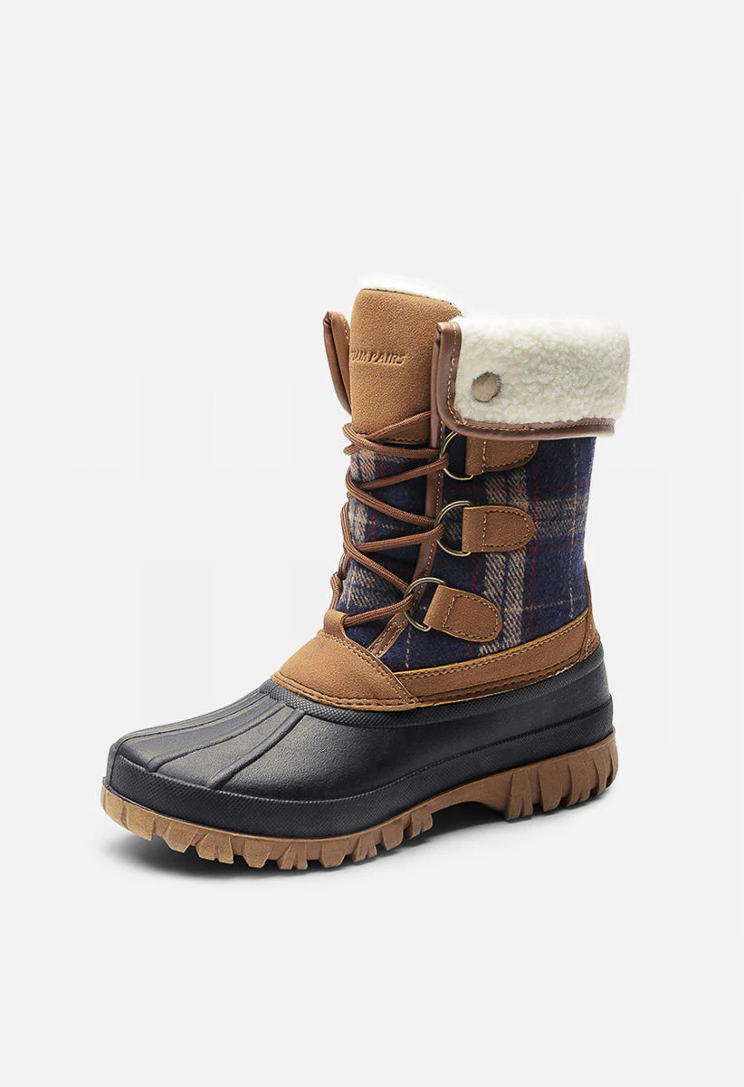 Mid Calf Waterproof Lined Duck Snow Boots - Image 3