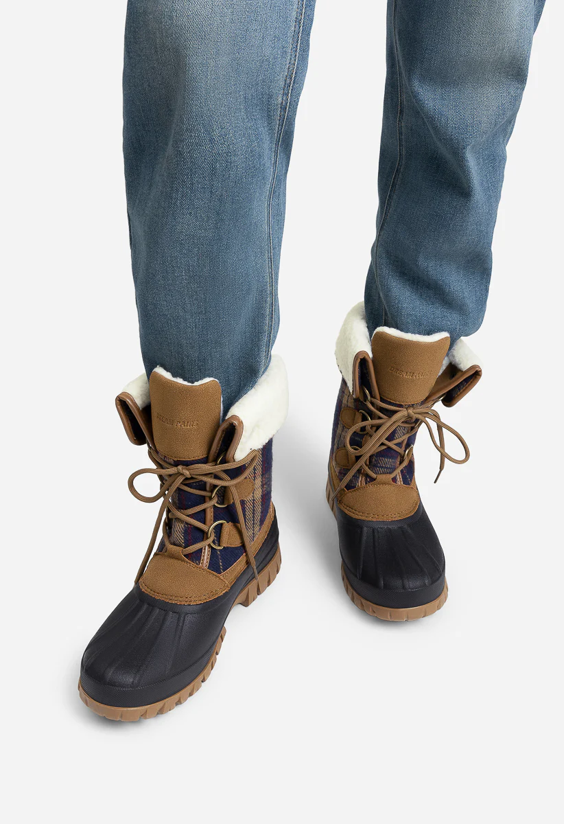Mid Calf Waterproof Lined Duck Snow Boots - Image 7