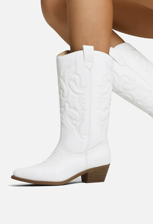 Mid Calf Western Cowboy Boot - Image 2