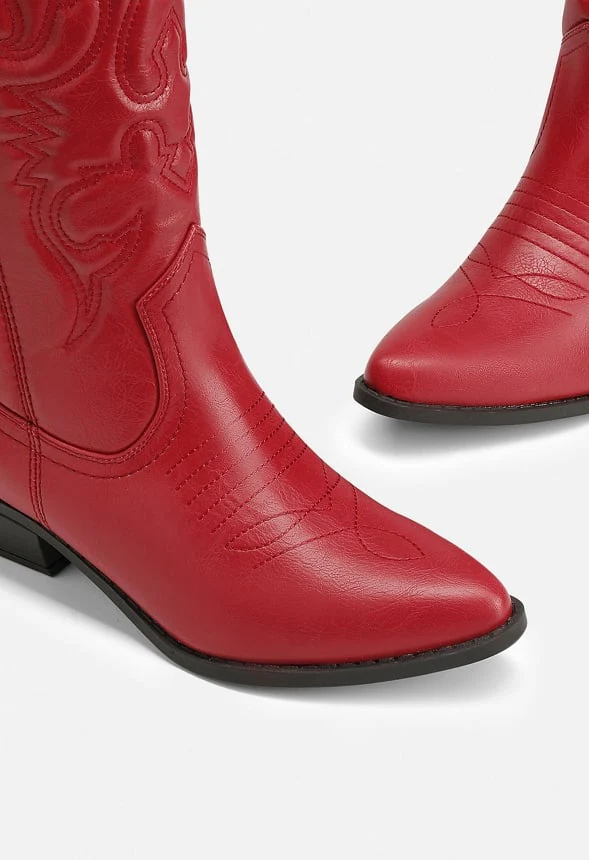 Mid Calf Western Cowboy Boot - Image 4