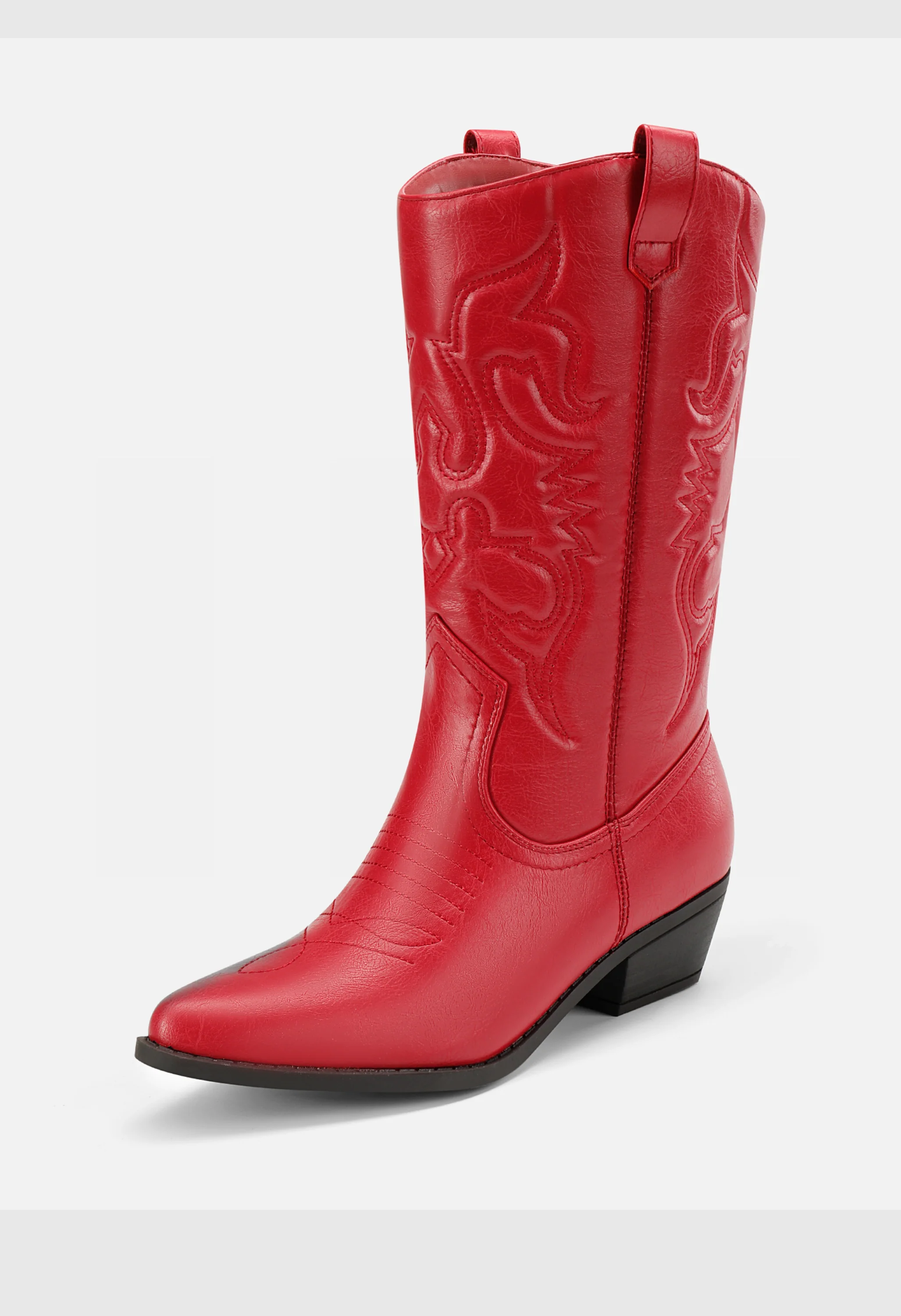 Mid Calf Western Cowboy Boot - Image 5