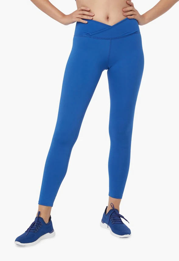 Mid Rise Crossover Front Full Active Leggings - Image 2