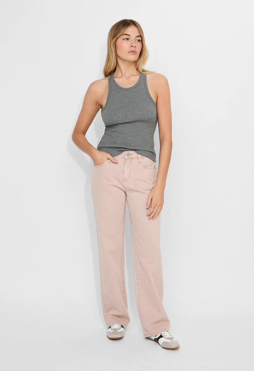 Mid Rise Wide Leg Slouch Denim - Image 3
