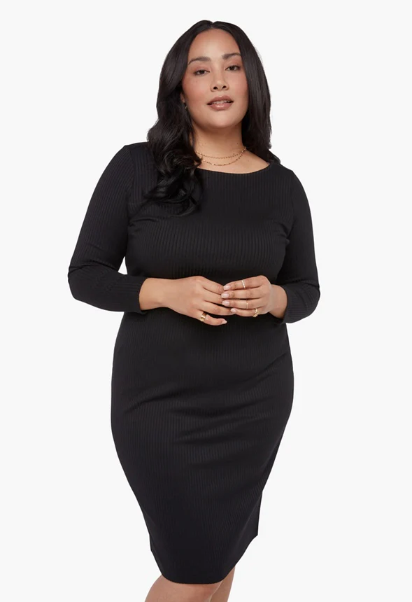 Midi Knit Dress - Image 2